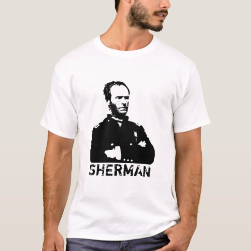 Sherman __ Black and White T_Shirt