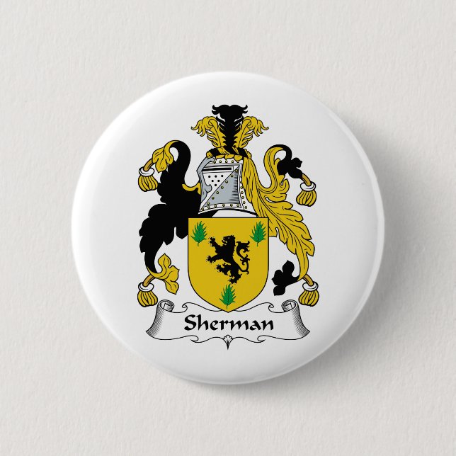 Sherman Family Crest Button (Front)