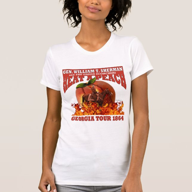 Sherman 'Heat a Peach' Tour 1864 Shirt (W Light) (Front)