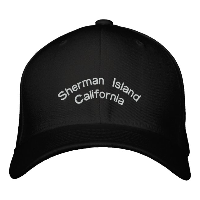 Sherman Island California Embroidered Baseball Cap (Front)