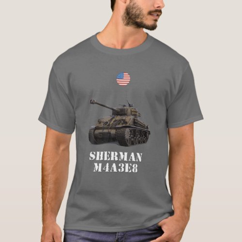 Sherman M4A3E8 Easy Eight USA Medium Tank WW2 Mili