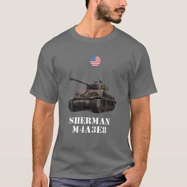 Sherman M4A3E8 Easy Eight USA Medium Tank WW2 Mili (Front)