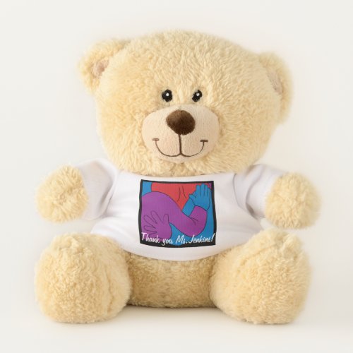 Sherman Teddy Bear Raised Hands