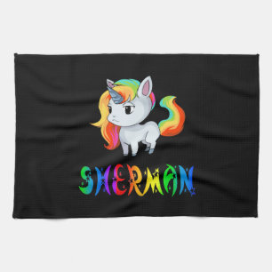 Sherman Unicorn Kitchen Towel