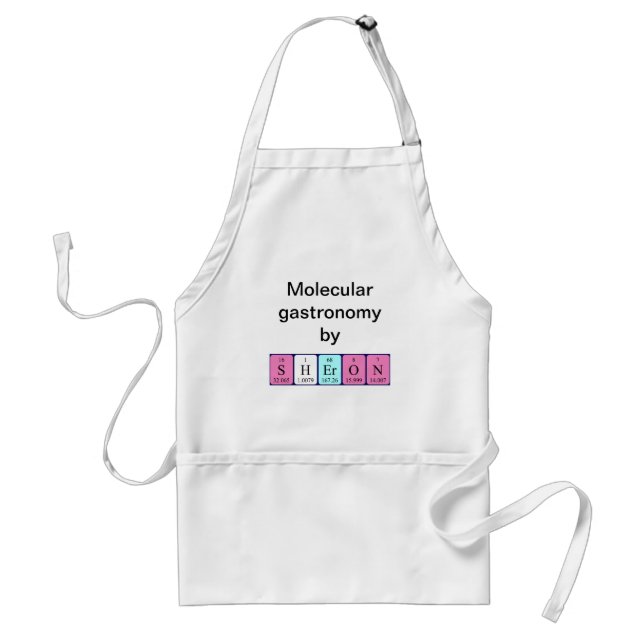 Sheron periodic table name apron (Front)