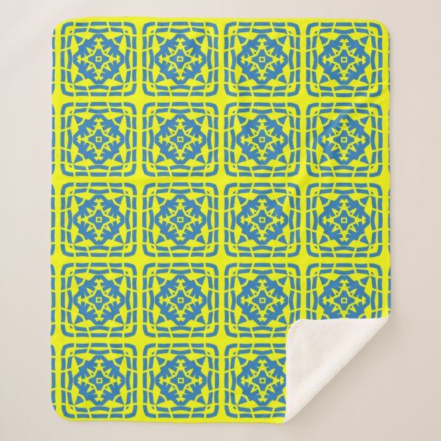 Sherpa Blanket, An elegant geometric pattern pp0p Blanket (Front)