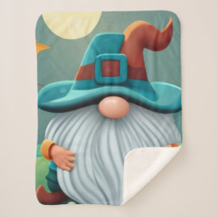 Sherpa Blanket Gnome Fall, Fall Sherpa Throw