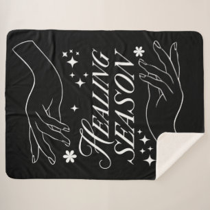 Sherpa Blanket Healing Season Line Art