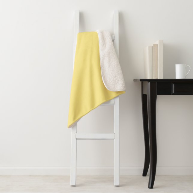 Sherpa Blanket-Large-Banana Yellow Blanket (In Situ)