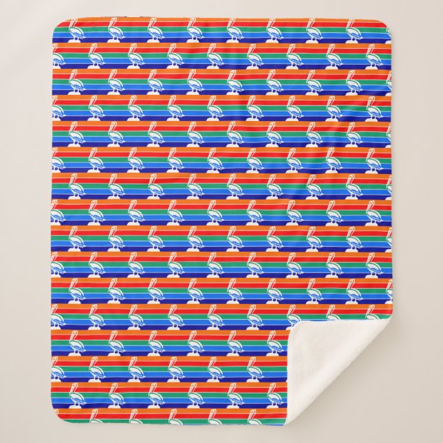 Sherpa Blanket with flag of St Petersburg (Front)