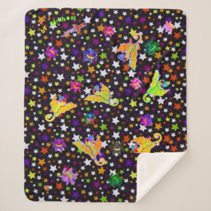 Sherpa Blanket with Micheals Dragons on Stars