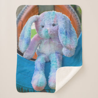 sherpa fleece blanket cute rabbit