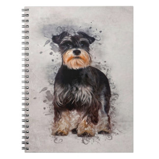Sherpa Fleece |Schnauzer Comfy Cozy Fleece Notebook