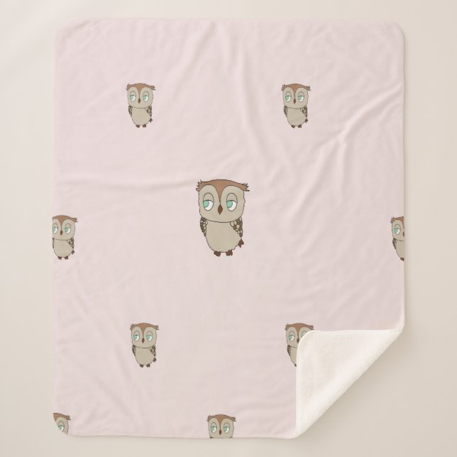 Sherpa manta with a lettuce design. blanket (Front)