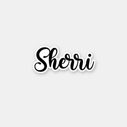 Sherri Name _ Handwritten Calligraphy Sticker
