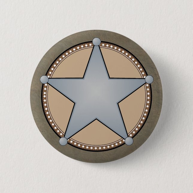 Sherriff Badge Button (Front)