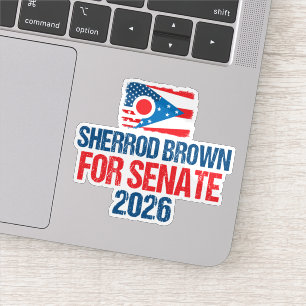 Sherrod Brown for Senate 2026 Election Laptop Sticker