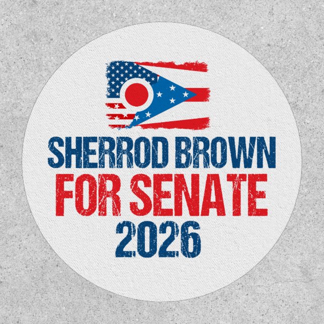 Sherrod Brown for Senate 2026 Election Patch (Front)