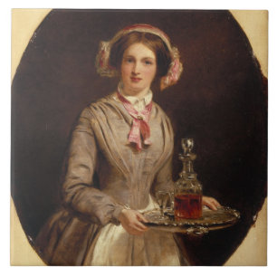 'Sherry Sir?', 1853 (oil on canvas) Ceramic Tile