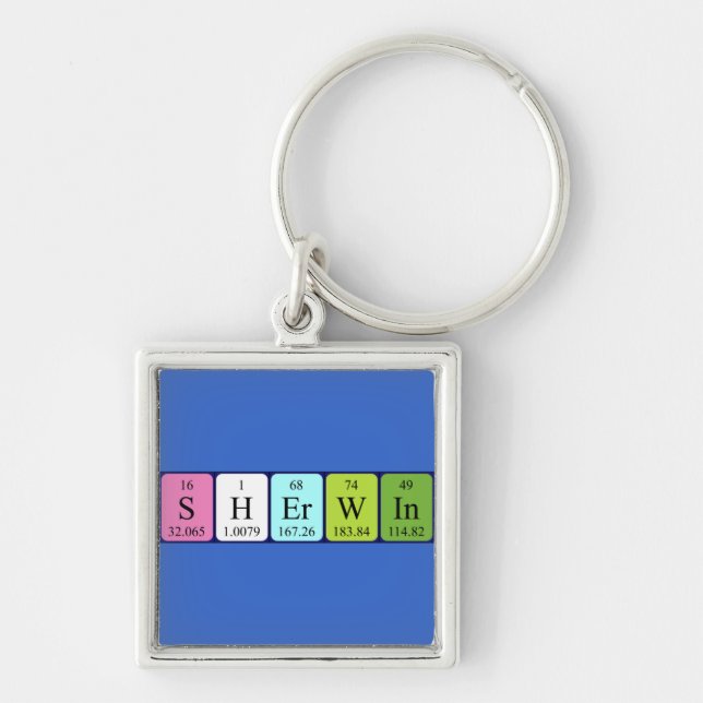 Sherwin periodic table name keyring (Front)