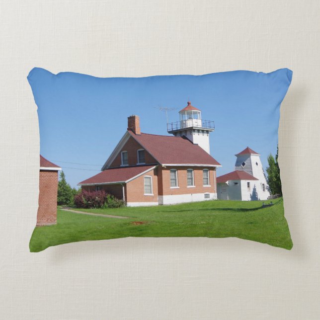 Sherwood Point Lighthouse accent pillow (Front)