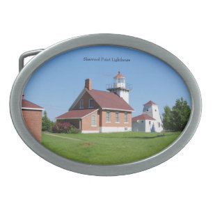 Sherwood Point Lighthouse belt buckle