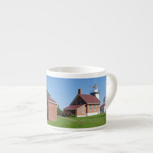 Sherwood Point Lighthouse history espresso mug
