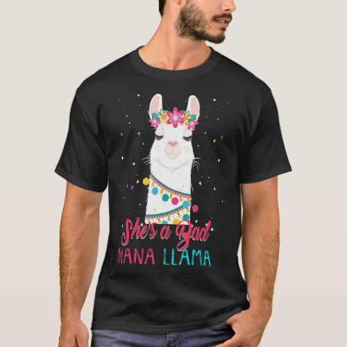 Shes a Bad Nana Llama  Mothers  T_Shirt