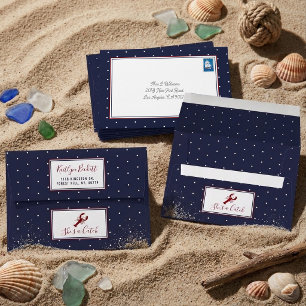 She's A Catch Coastal Bachelorette Party Envelope