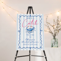 She's a Catch Preppy Coastal Crab Bridal Shower