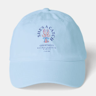 She's A Catch Summer Coastal Bachelorette Party Hat