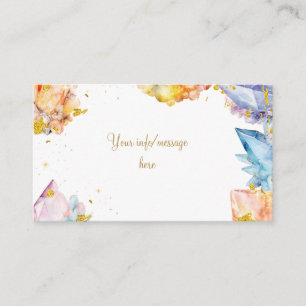 She's a Gem Birthday Crystals Girl's watercolor Enclosure Card
