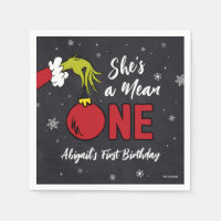 She's a Mean One | Grinch Chalkboard Birthday