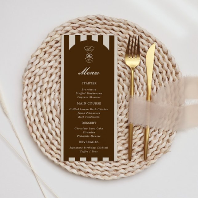 She's A Tini Bit Older Coffee Martini Birthday Menu (Creator Uploaded)