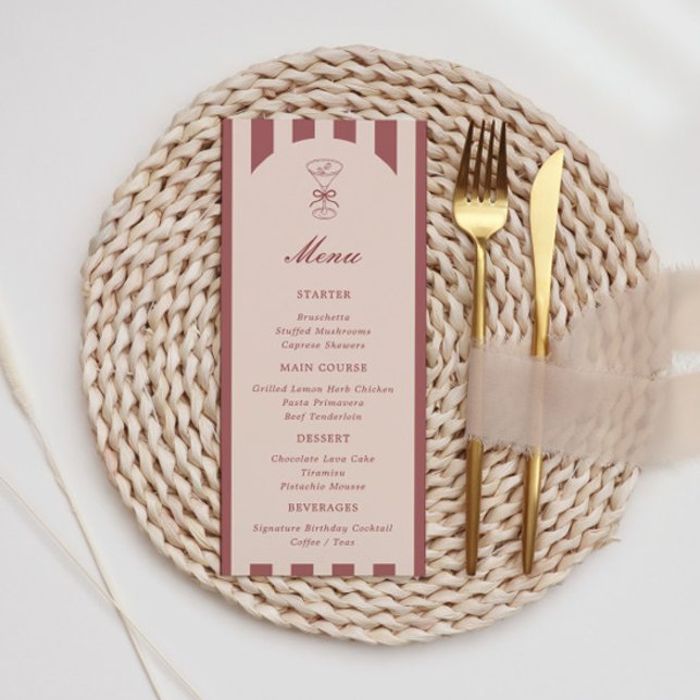 She's A Tini Bit Older Coffee Martini Birthday Menu (Creator Uploaded)