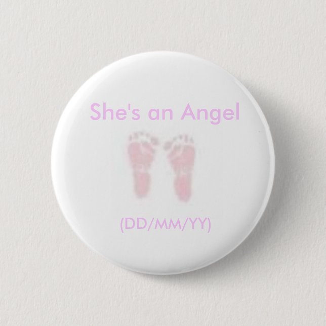 Shes an Angel Button (Front)