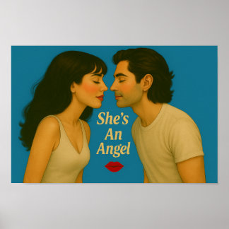 "She's An Angel" logo Poster