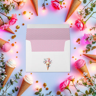 "She's Been Scooped Up" Bridal Shower Envelope