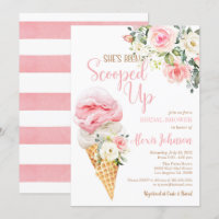 She's Been Scooped Up Bridal Shower Invitation
