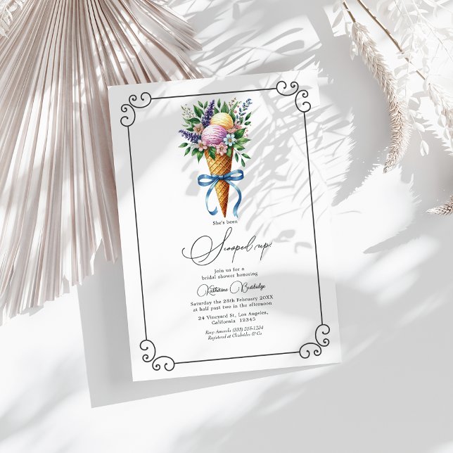 She's Been Scooped Up Bridal Shower Invitation (She's Been Scooped Up Bridal Shower Invitation)