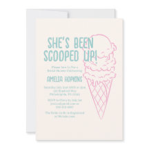She's Been Scooped Up! Bridal Shower Invitation