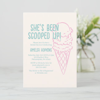 She's Been Scooped Up! Bridal Shower Invitation