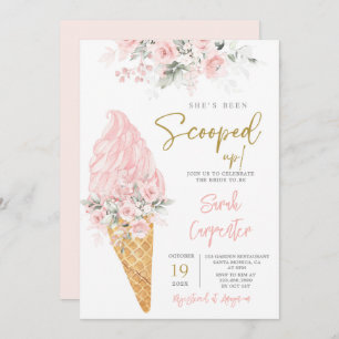 She's Been Scooped Up Bridal Shower  Invitation