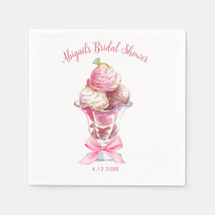 SHE'S BEEN SCOOPED UP BRIDAL SHOWER NAPKINS