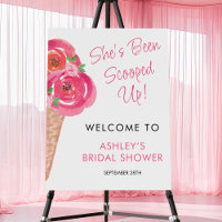 She's Been Scooped Up Bridal Shower Welcome
