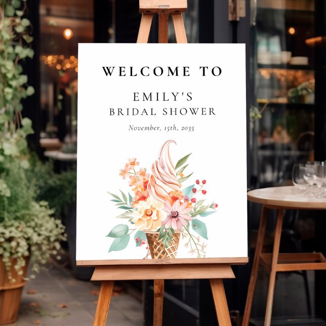 She's Been Scooped Up Bridal Shower Welcome Sign (Creator Uploaded)