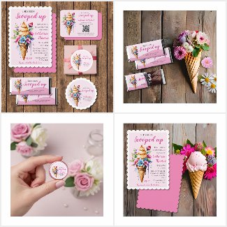 She's Been Scooped Up Ice Cream Bridal Shower