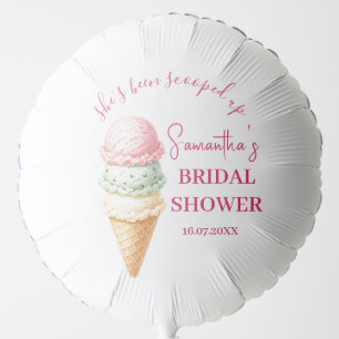 She's been scooped up Ice Cream Bridal Shower Balloon