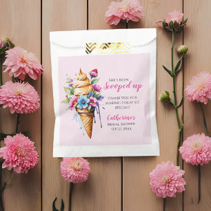 She's Been Scooped Up Ice Cream Bridal Shower  Favor Bag
