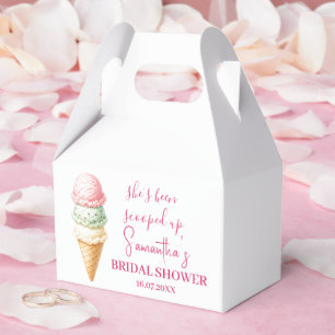 She's been scooped up Ice Cream Bridal Shower Favor Boxes